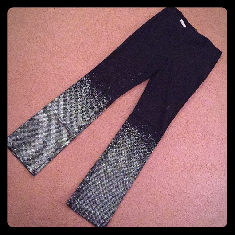 RARE Charlotte Russe Glitter Boot Cut Pants